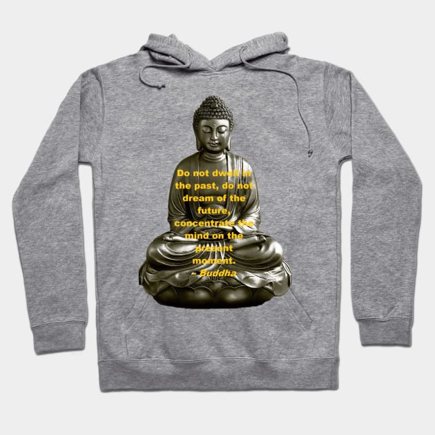 Buddha - Do Not Dwell in the Past Hoodie by jmtaylor